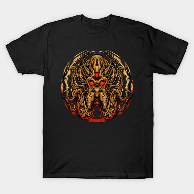 Mystical kraken T-Shirt by vhiente